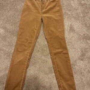 Loft camel corduroy pants size 0